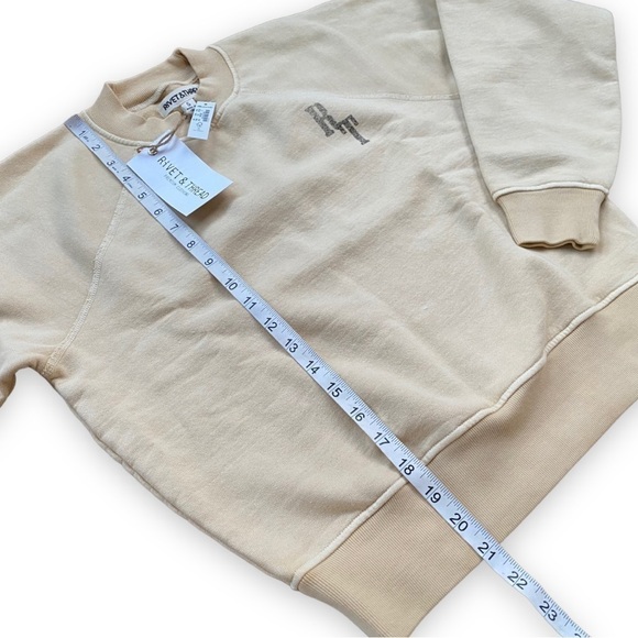 MADEWELL Rivet & Thread Tigers Graphic Easy Sweatshirt in French Vanilla NWT - Picture 8 of 12